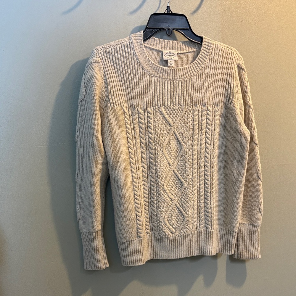 St. John's Bay Cream Cable Knit Sweater